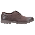 Hush Puppies Trevor Zapatos De Cuero Marrones Con Cordones Para Hombre.