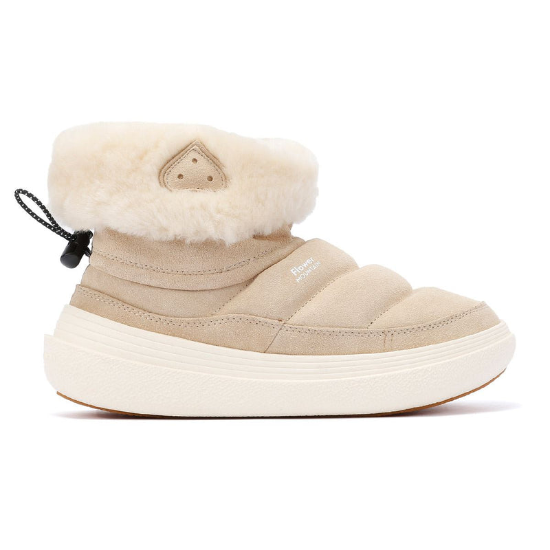 Flower Mountain Fami Mid Botas De Mujer De Ante Beige.