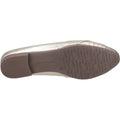 Hush Puppies Marley Ballerina Bailarinas De Piel Para Mujer En Color Dorado.