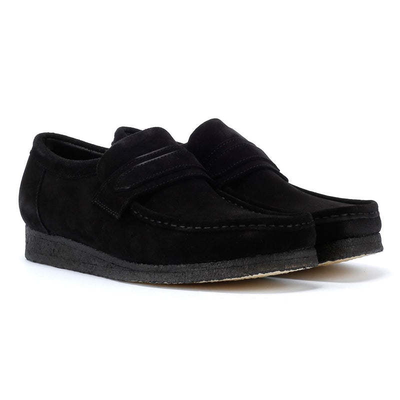 Clarks Originals Wallabee Mocasines De Ante Negros Para Hombre