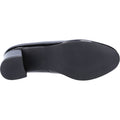 Hush Puppies Anna Tacones Negros De Cuero Para Mujeres