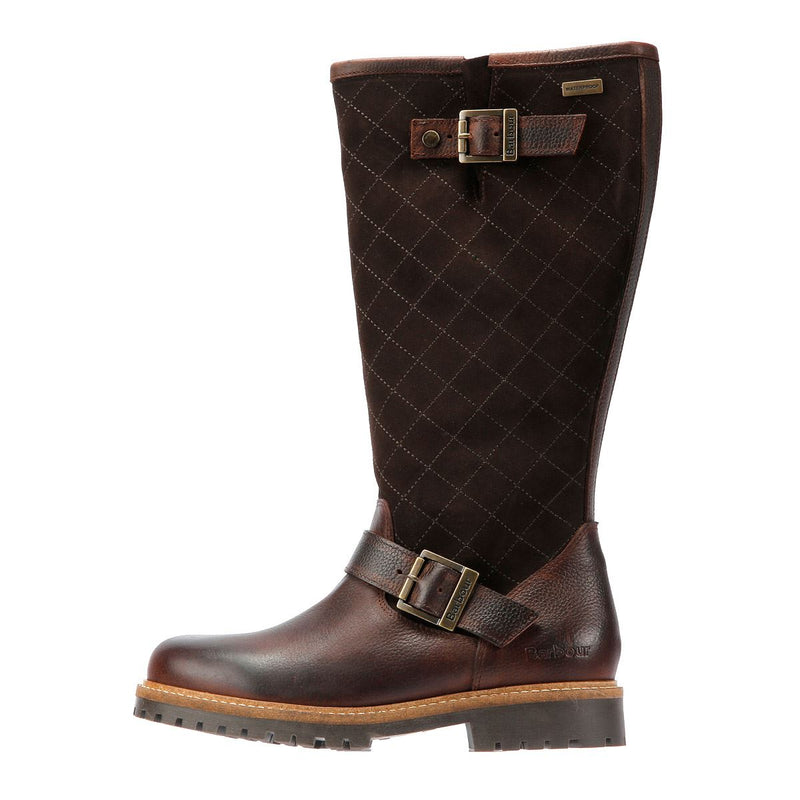 Barbour Willow Tall Botas Marrones De Mujer De Ante