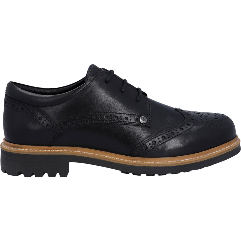 Hunter Cawdor Zapatos Negros Brogues De Cuero Para Hombre