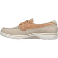 Skechers Arch Fit Uplift Cruise'N By Zapatos Náuticos De Mujer De Poliéster Natural