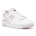 New Balance 550 Zapatillas De Cuero Blanco/Rosa Para Mujer