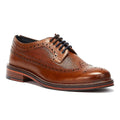 Ben Sherman Archie Brogue Zapatos De Cuero Marrones Con Cordones Para Hombre.