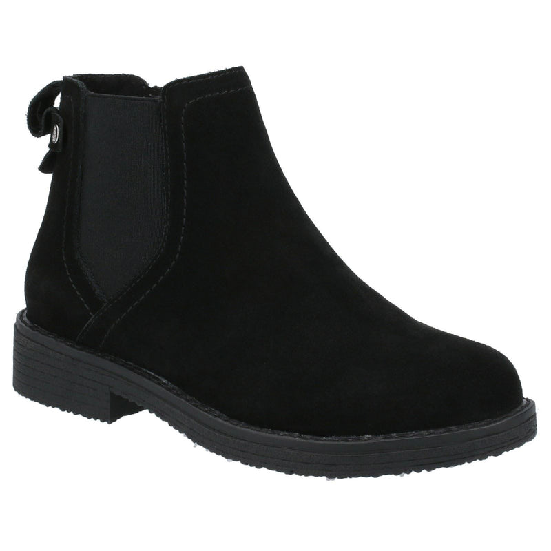 Hush Puppies Maddy Botas De Mujer De Ante Negras.