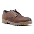 Barbour Sandstone Zapatos De Cuero Marrón Para Hombre Con Cordones.