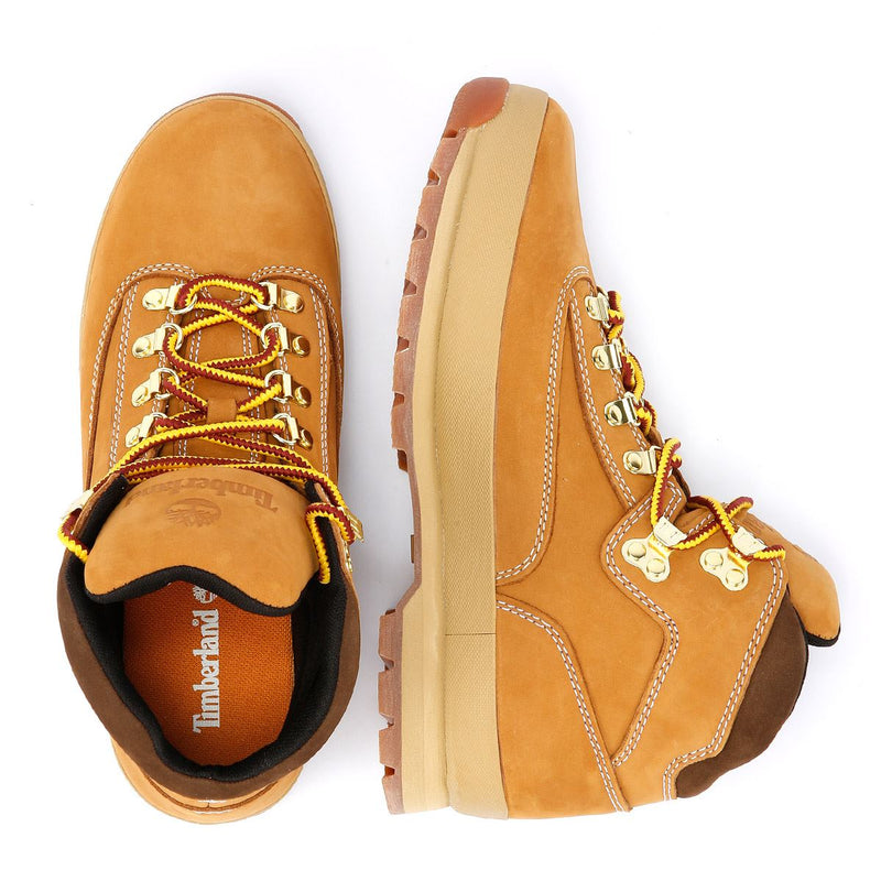 Timberland Euro Hiker Mid Lace Botas De Cuero Marrón Para Hombre