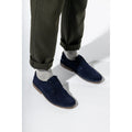 Hush Puppies Scout Zapatos De Ante Azul Marino Para Hombre Con Cordones