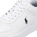 Ralph Lauren Masters Court Zapatillas De Cuero Blancas/Negras Para Hombre