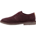 Hush Puppies Scout Zapatos De Ante Para Hombre En Color Burdeos Con Cordones.