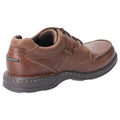 Hush Puppies Randall II Zapatos De Cuero Marrones Con Cordones Para Hombre.