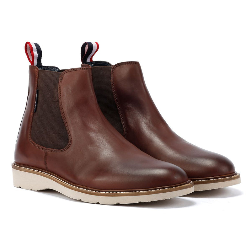 Ben Sherman Hampton Botas Rojas De Cuero Para Hombre.