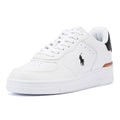 Ralph Lauren Masters Court Zapatillas De Cuero Blancas/Negras Para Hombre