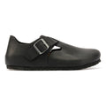 Birkenstock London Zapatos De Cuero Negros Para Mujer