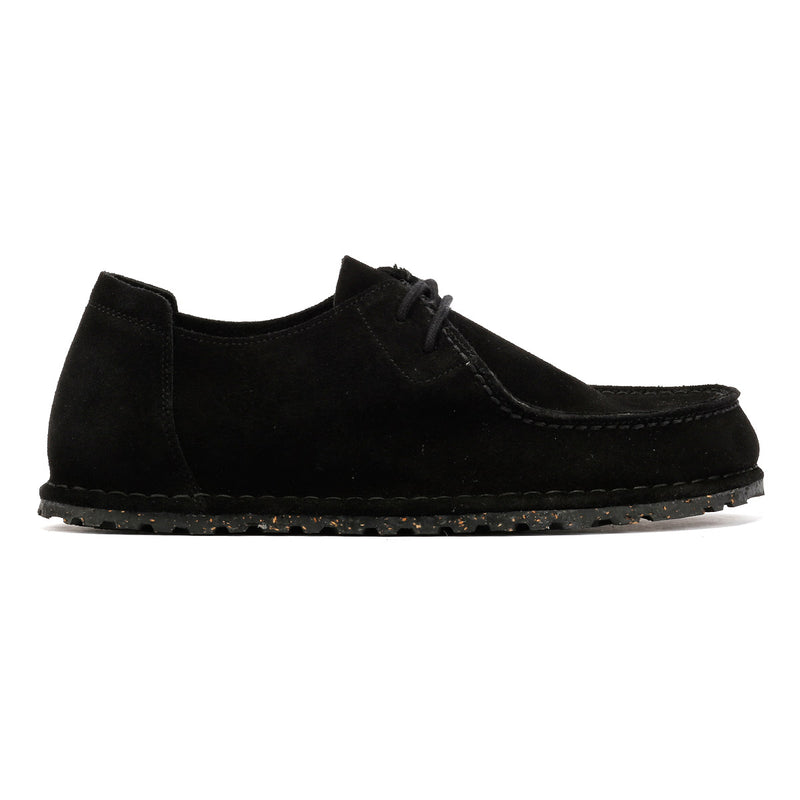 Birkenstock Utti Zapatos Mocasines Negros De Ante Para Hombre