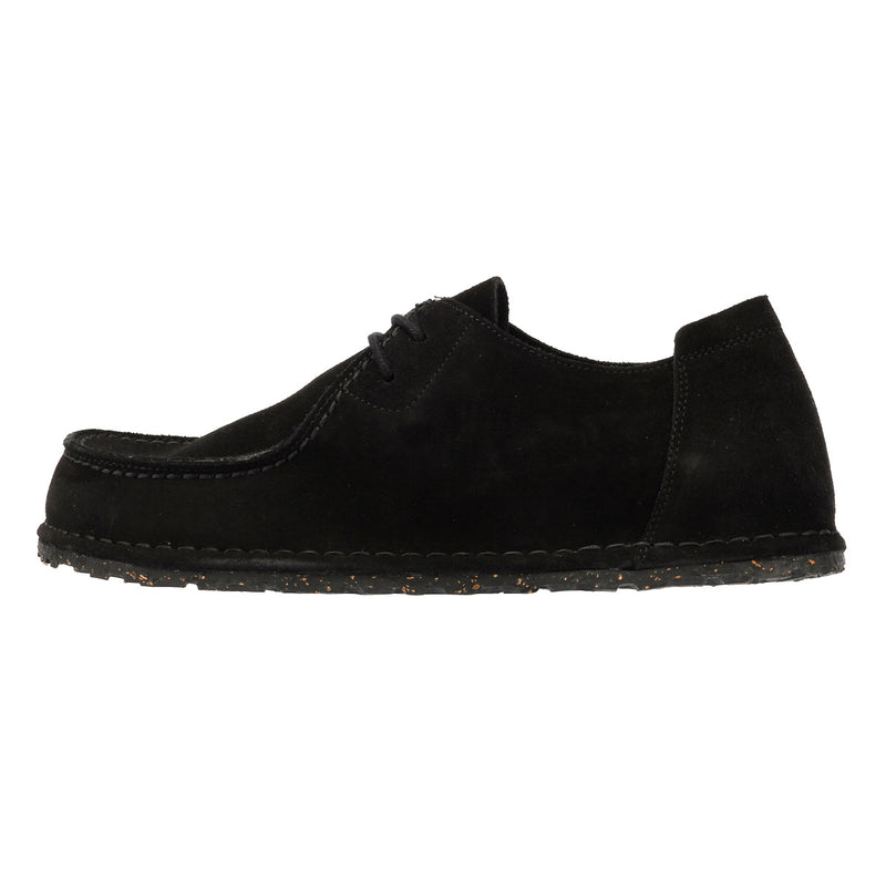 Birkenstock Utti Zapatos Mocasines Negros De Ante Para Hombre