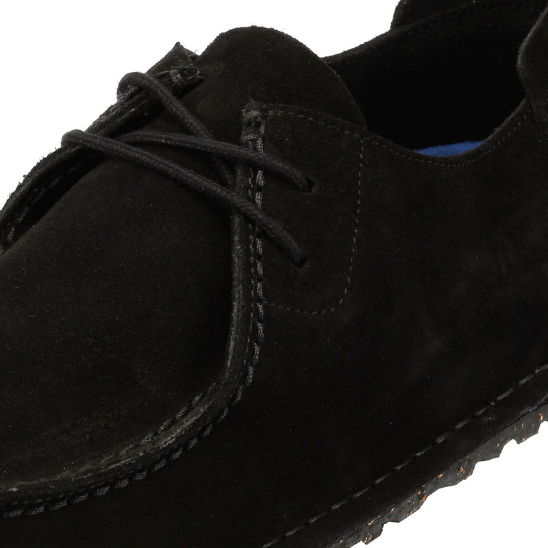 Birkenstock Utti Zapatos Mocasines Negros De Ante Para Hombre