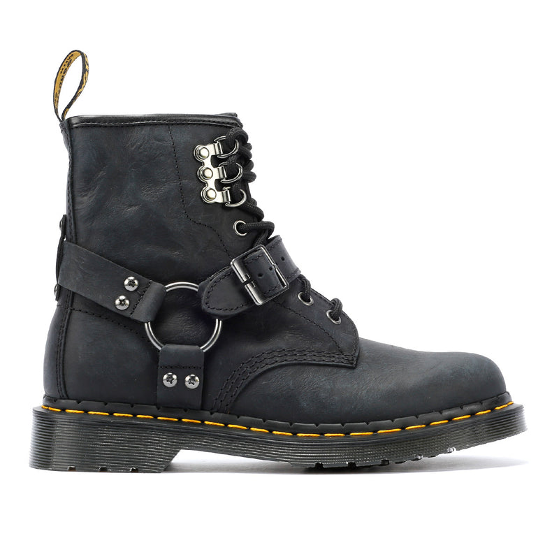 Dr. Martens 1460 Hardware Antique Botas Negras De Cuero Para Mujer