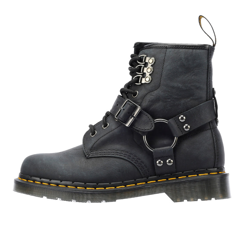 Dr. Martens 1460 Hardware Antique Botas Negras De Cuero Para Mujer