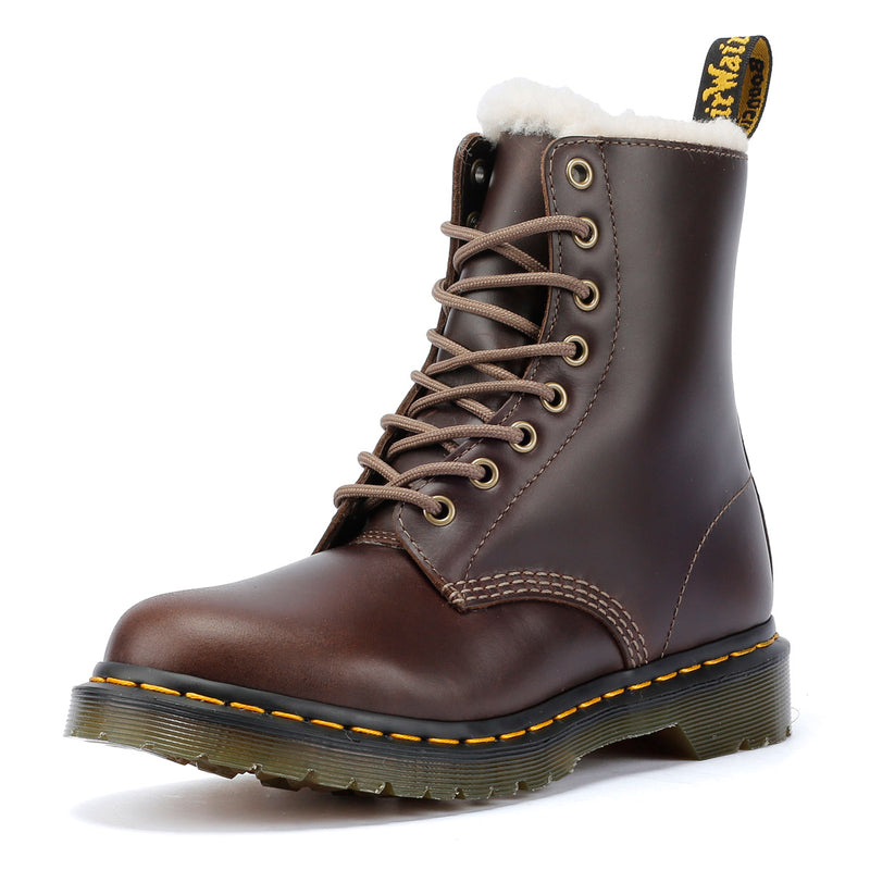 Dr. Martens Serena Botas Marrones De Piel Para Mujer