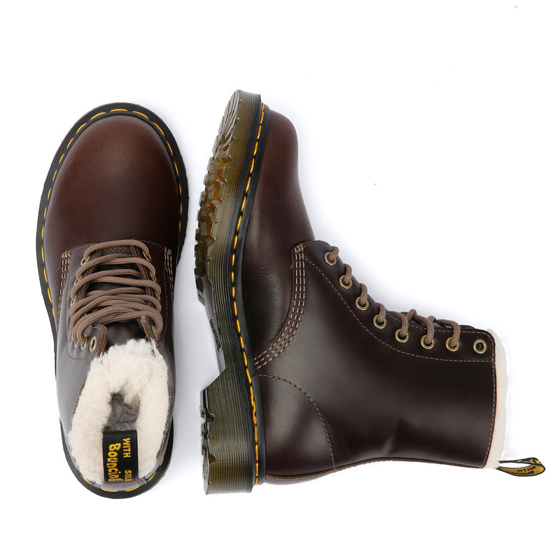 Dr. Martens Serena Botas Marrones De Piel Para Mujer