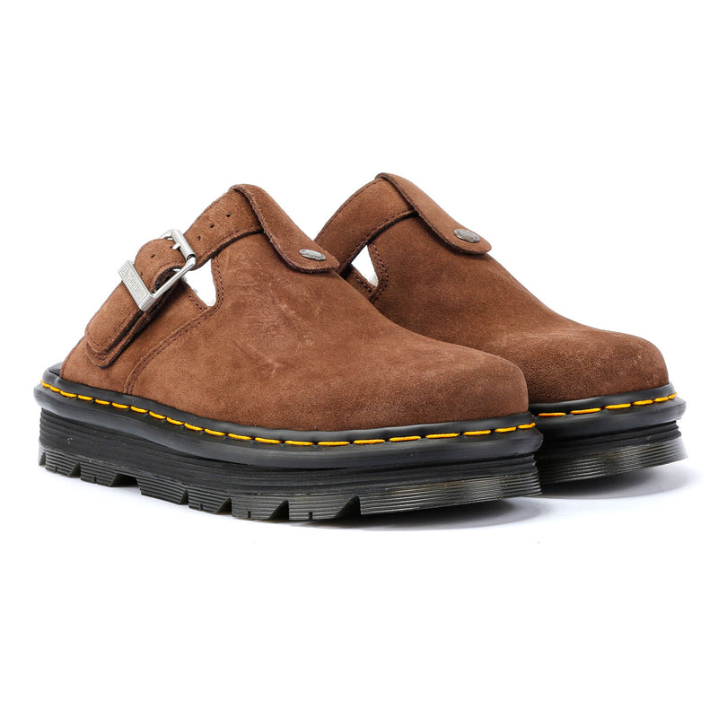 Dr. Martens Zebzag Warmlined Zapatos Cómodos Marrón De Ante