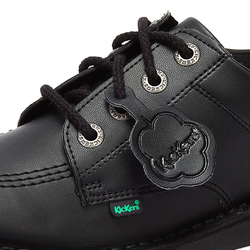 Kickers Zapatos De Cuero Negro Para Hombres Kick Lo