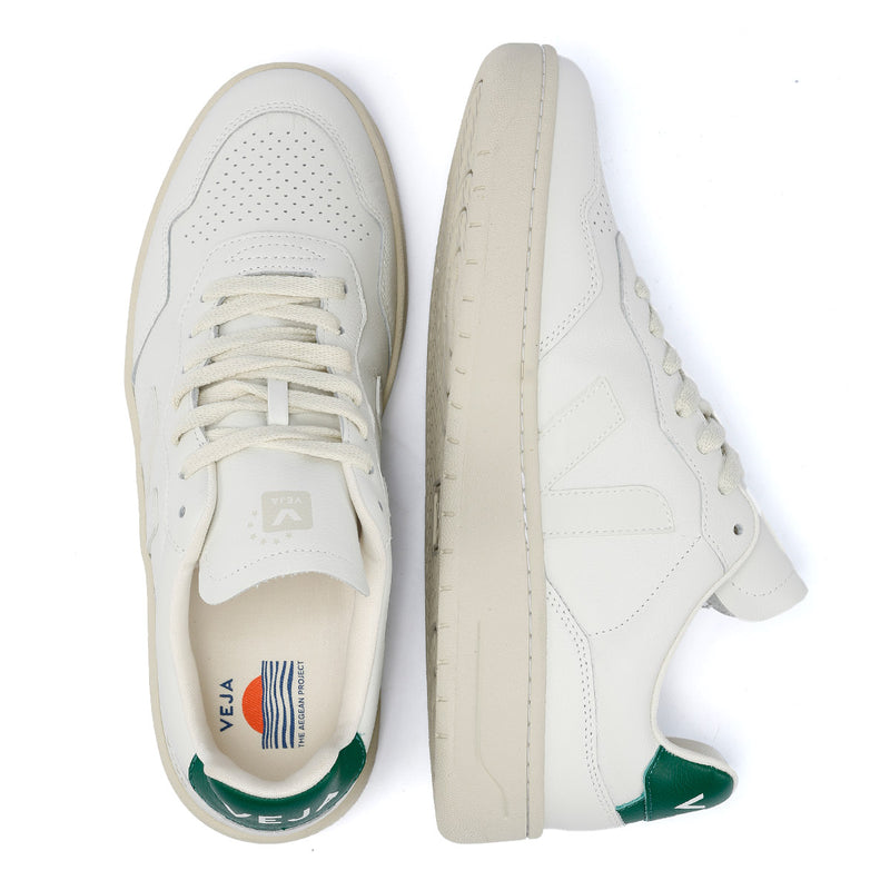 Veja V-90 Zapatillas Blancas De Cuero Para Hombre