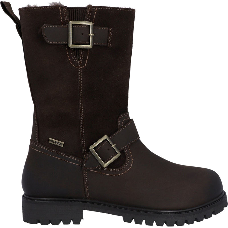 Hunter Ness Botas Marrones De Piel Para Mujer