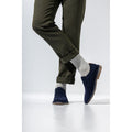 Hush Puppies Scout Zapatos De Ante Azul Marino Para Hombre Con Cordones