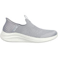 Skechers Ultra Flex 3.0 Smooth Step Zapatillas De Deporte De Mujer De Color Gris Claro