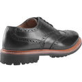 Cotswold Quenington Commando Zapatos De Hombre Negros De Cuero Con Cordones.