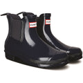 Hunter Original Chelsea Gloss Botas De Agua Azul Marino De Mujer.