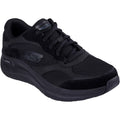 Skechers Arch Fit 2.0 The Keep Zapatillas De Piel Para Hombre En Negro.