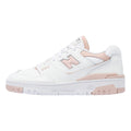 New Balance 550 Zapatillas De Cuero Blanco/Rosa Para Mujer