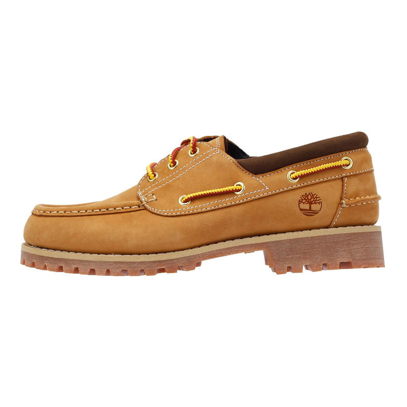 Timberland Authentic Zapatos De Cuero Marrones Con Cordones Para Hombre.