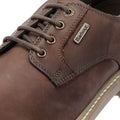 Barbour Sandstone Zapatos De Cuero Marrón Para Hombre Con Cordones.