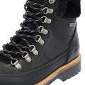 Barbour Woodside Hiker Botas Negras De Cuero Para Mujer.