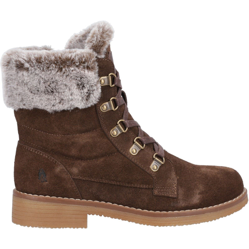 Hush Puppies Florence Botas De Cuero Para Mujer En Color Chocolate