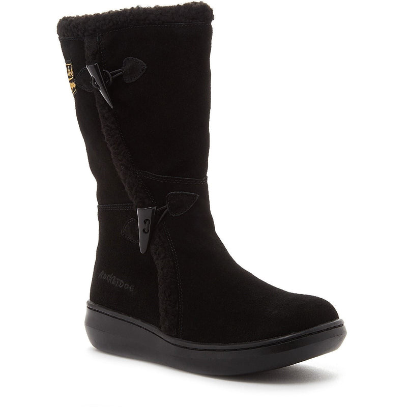 Rocket Dog Slope Botas De Mujer De Ante Negras.