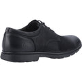 Hush Puppies Trevor Zapatos De Hombre Negros De Cuero Con Cordones.