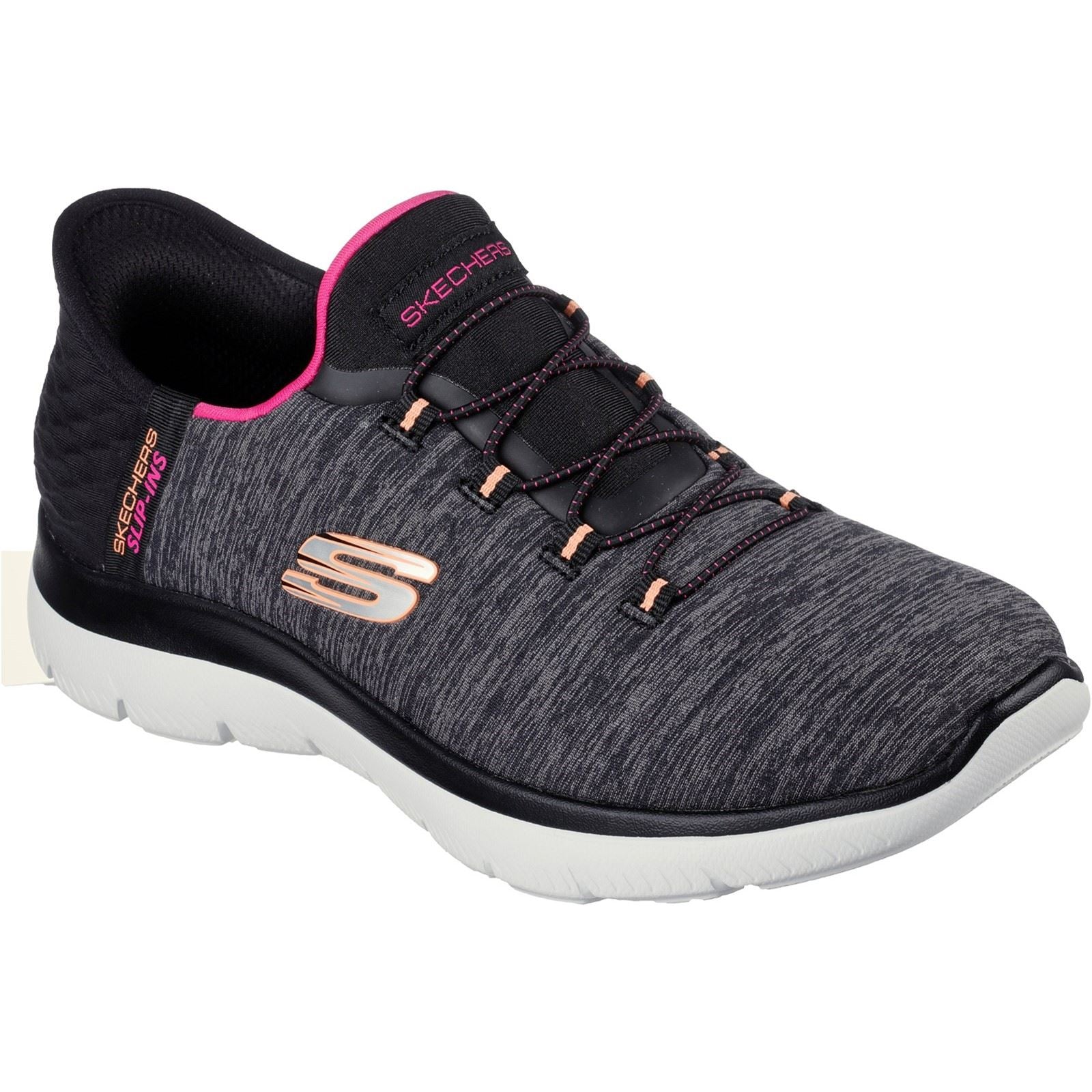 Skechers Summits Dazzling Haze Zapatillas De Tela Para Mujer En Negro/Multicolor