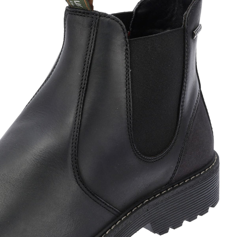 Barbour Patton Botas Negras De Cuero Para Hombre