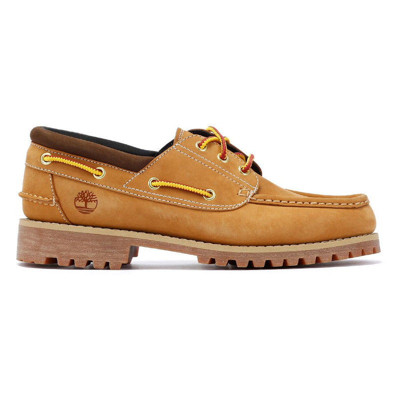 Timberland Authentic Zapatos De Cuero Marrones Con Cordones Para Hombre.