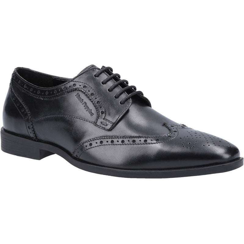 Hush Puppies Elliot Zapatos Negros Brogues De Cuero Para Hombre