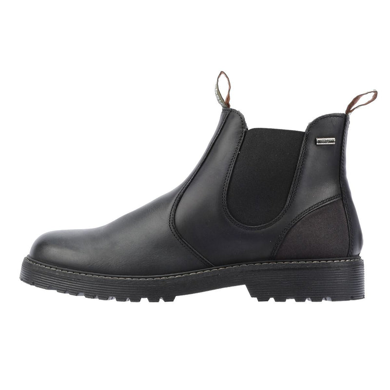 Barbour Patton Botas Negras De Cuero Para Hombre