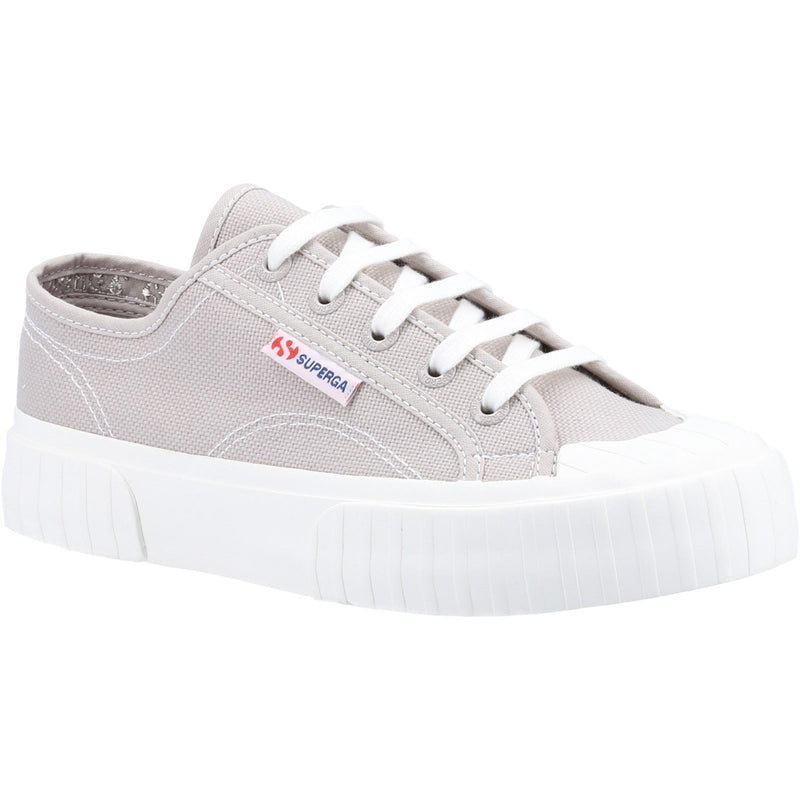 Superga 2630 Stripe Zapatillas Colomba De Mujer, Gris, 100% Algodón