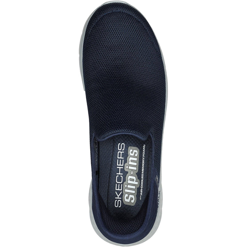 Skechers Go Walk Flex No Hands Zapatillas De Deporte De Hombre De Poliéster Azul Marino